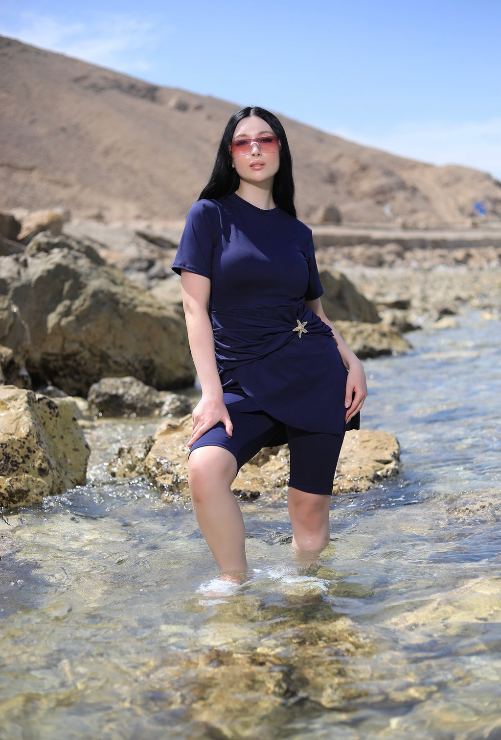 Navy Star Swim Dress✨
