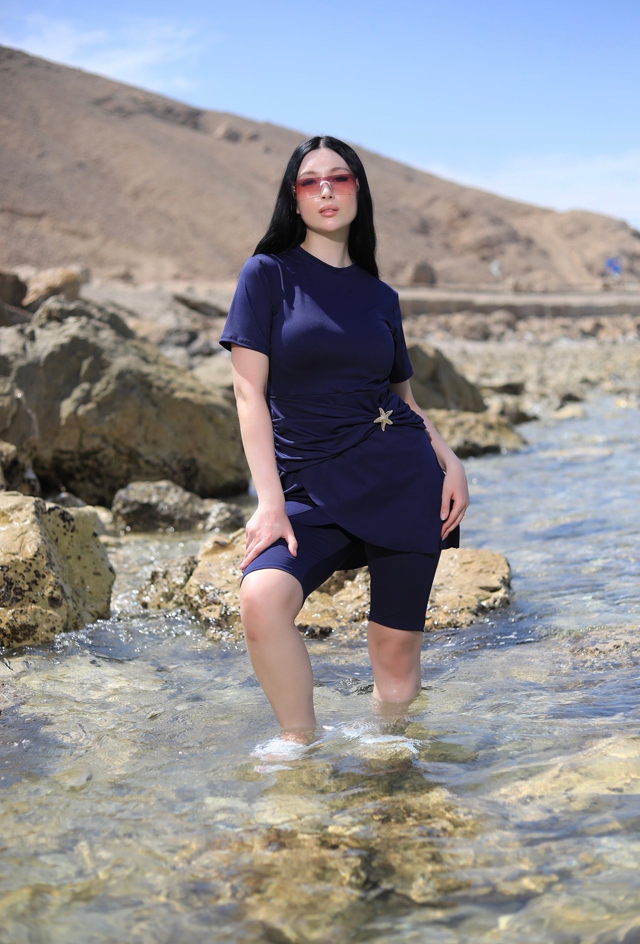 Navy Star Swim Dress✨