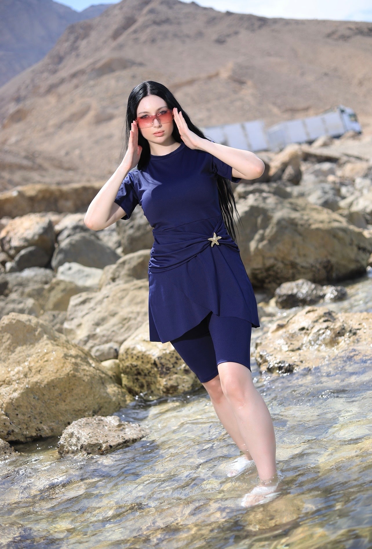 Navy Star Swim Dress✨